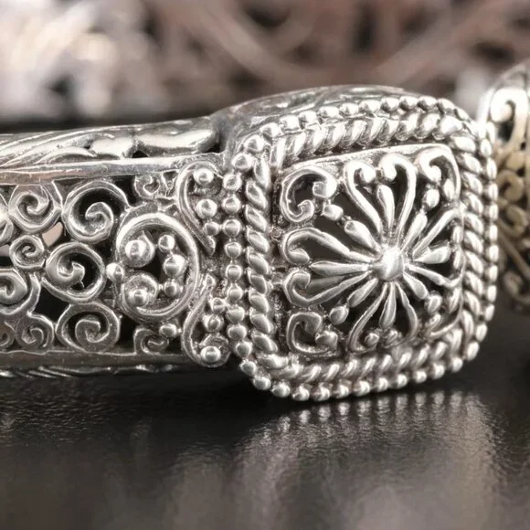 Gorgeous Sarda Sterling Scrollwork Bracelet - Picture 4 of 4